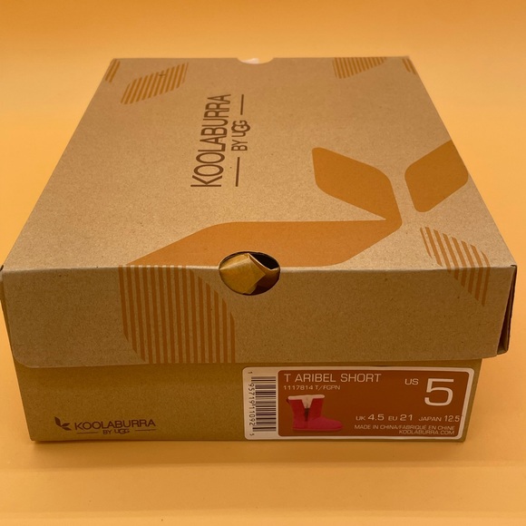 Size 5T Kookaburra By UGG Toddler Aribel Girls Short  Boots Pink 1117814T Kids - Picture 6 of 6